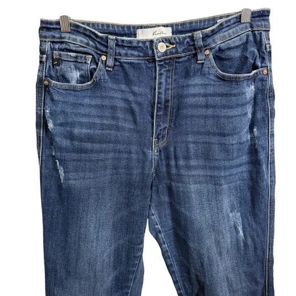 KanCan Bootcut Jeans Size 13/30 Distressed Medium Wash Stretch Denim - Picture 2 of 9